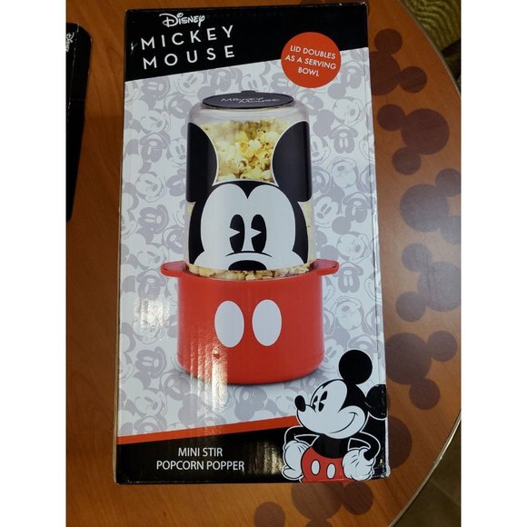Disney Kitchen New In Box Mickey Mouse Mini Stir Popcorn Popper Lid